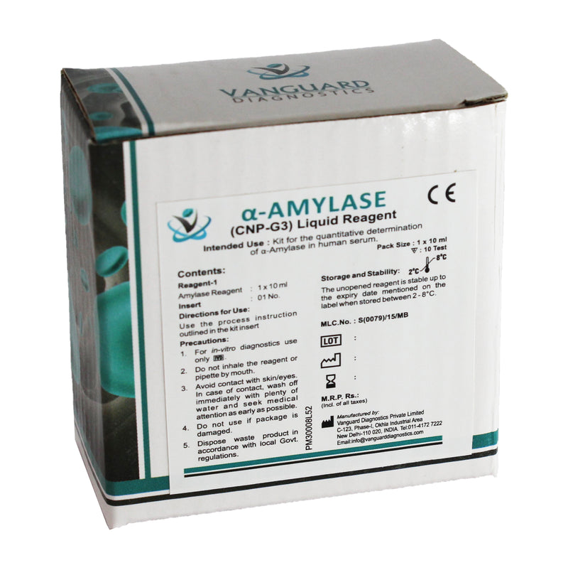 Amylase reagents kit for α-amylase testing – CNPG3 method – Vanguard Diagnostics